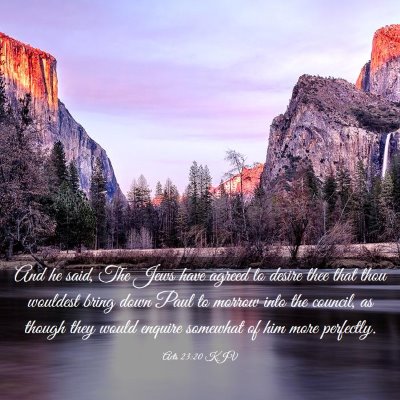 Picture 03 - Acts 23:20 KJV - And he said, The Jews have agreed to desire thee - Bible Verse Picture