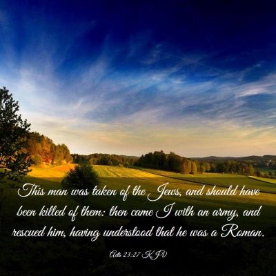 Picture 03 - Acts 23:27 KJV - This man was taken of the Jews, and should have - Bible Verse Picture