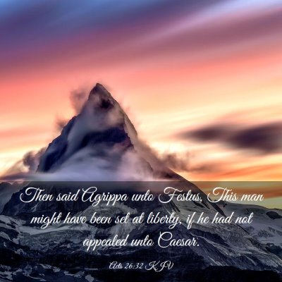 Picture 03 - Acts 26:32 KJV - Then said Agrippa unto Festus, This man might - Bible Verse Picture