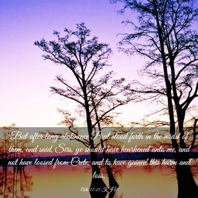 Picture 03 - Acts 27:21 KJV - But after long abstinence Paul stood forth in the - Bible Verse Picture
