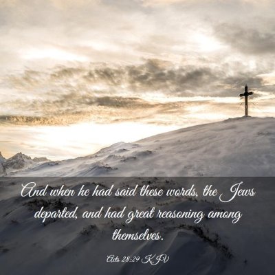 Picture 03 - Acts 28:29 KJV - And when he had said these words, the Jews - Bible Verse Picture