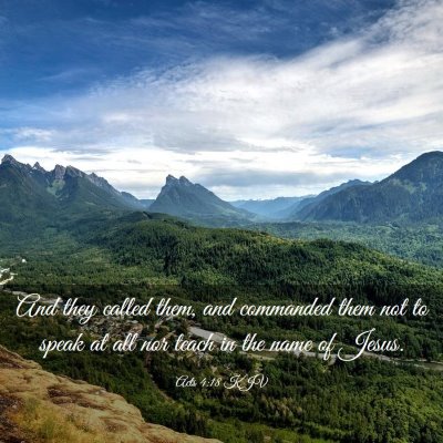 Picture 03 - Acts 4:18 KJV - And they called them, and commanded them not to - Bible Verse Picture