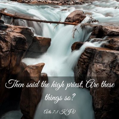 Picture 03 - Acts 7:1 KJV - Then said the high priest, Are these things - Bible Verse Picture