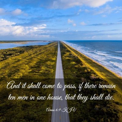 Picture 03 - Amos 6:9 KJV - And it shall come to pass, if there remain ten - Bible Verse Picture