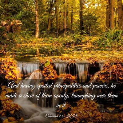 Picture 03 - Colossians 2:15 KJV - And having spoiled principalities and powers, he - Bible Verse Picture
