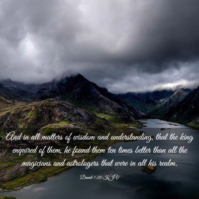 Picture 03 - Daniel 1:20 KJV - And in all matters of wisdom and understanding, - Bible Verse Picture
