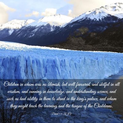 Picture 03 - Daniel 1:4 KJV - Children in whom was no blemish, but well - Bible Verse Picture