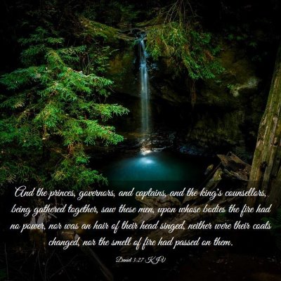 Picture 03 - Daniel 3:27 KJV - And the princes, governors, and captains, and the - Bible Verse Picture
