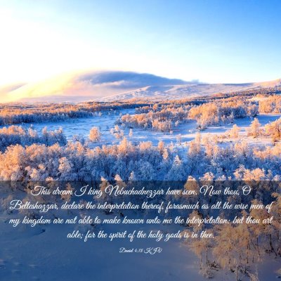 Picture 03 - Daniel 4:18 KJV - This dream I king Nebuchadnezzar have seen. Now - Bible Verse Picture