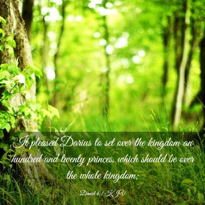 Picture 03 - Daniel 6:1 KJV - It pleased Darius to set over the kingdom an - Bible Verse Picture