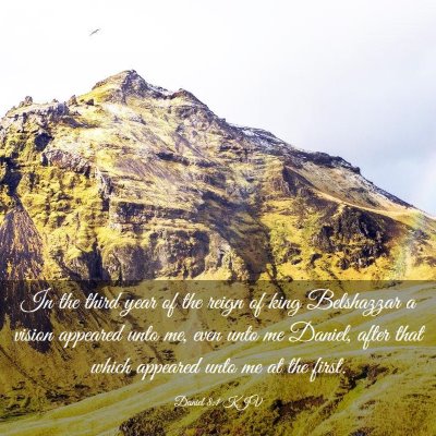 Picture 03 - Daniel 8:1 KJV - In the third year of the reign of king Belshazzar - Bible Verse Picture