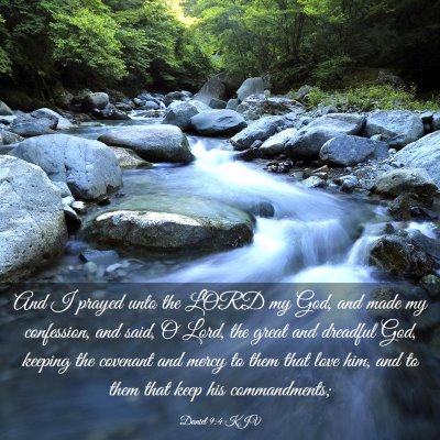 Picture 03 - Daniel 9:4 KJV - And I prayed unto the LORD my God, and made my - Bible Verse Picture