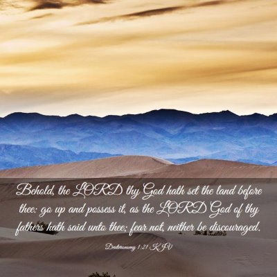 Picture 03 - Deuteronomy 1:21 KJV - Behold, the LORD thy God hath set the land before - Bible Verse Picture