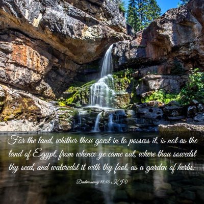 Picture 03 - Deuteronomy 11:10 KJV - For the land, whither thou goest in to possess - Bible Verse Picture