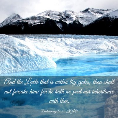 Picture 03 - Deuteronomy 14:27 KJV - And the Levite that is within thy gates; thou - Bible Verse Picture