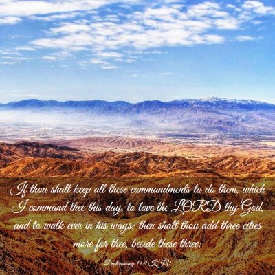 Picture 03 - Deuteronomy 19:9 KJV - If thou shalt keep all these commandments to do - Bible Verse Picture