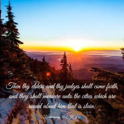 Picture 03 - Deuteronomy 21:2 KJV - Then thy elders and thy judges shall come forth, - Bible Verse Picture