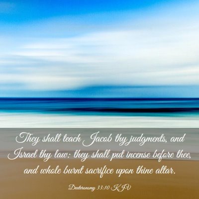 Picture 03 - Deuteronomy 33:10 KJV - They shall teach Jacob thy judgments, and Israel - Bible Verse Picture