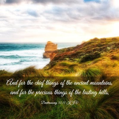 Picture 03 - Deuteronomy 33:15 KJV - And for the chief things of the ancient - Bible Verse Picture