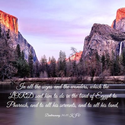 Picture 03 - Deuteronomy 34:11 KJV - In all the signs and the wonders, which the LORD - Bible Verse Picture