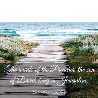 Picture 03 - Ecclesiastes 1:1 KJV - The words of the Preacher, the son of David, king - Bible Verse Picture