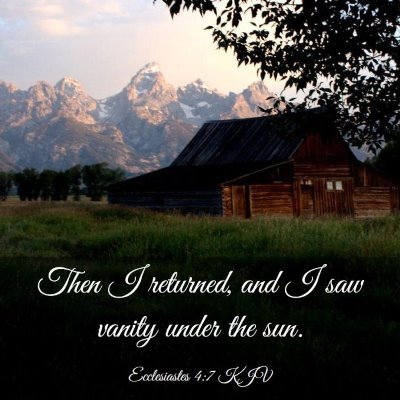 Picture 03 - Ecclesiastes 4:7 KJV - Then I returned, and I saw vanity under the - Bible Verse Picture
