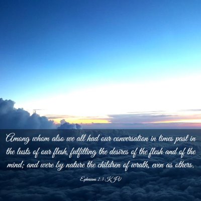 Picture 03 - Ephesians 2:3 KJV - Among whom also we all had our conversation in - Bible Verse Picture