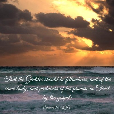 Picture 03 - Ephesians 3:6 KJV - That the Gentiles should be fellowheirs, and of - Bible Verse Picture