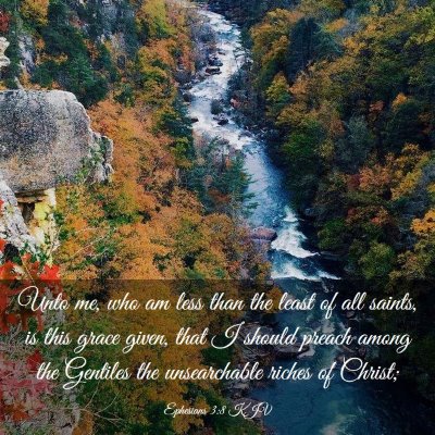 Picture 03 - Ephesians 3:8 KJV - Unto me, who am less than the least of all - Bible Verse Picture