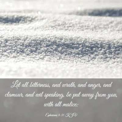 Picture 03 - Ephesians 4:31 KJV - Let all bitterness, and wrath, and anger, and - Bible Verse Picture