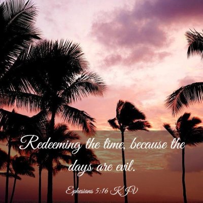 Picture 03 - Ephesians 5:16 KJV - Redeeming the time, because the days are - Bible Verse Picture