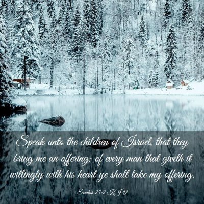 Picture 03 - Exodus 25:2 KJV - Speak unto the children of Israel, that they - Bible Verse Picture