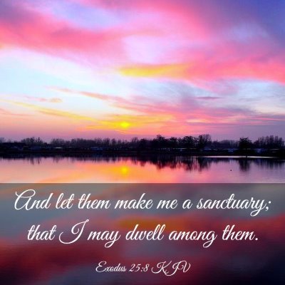 Picture 03 - Exodus 25:8 KJV - And let them make me a sanctuary; that I may - Bible Verse Picture