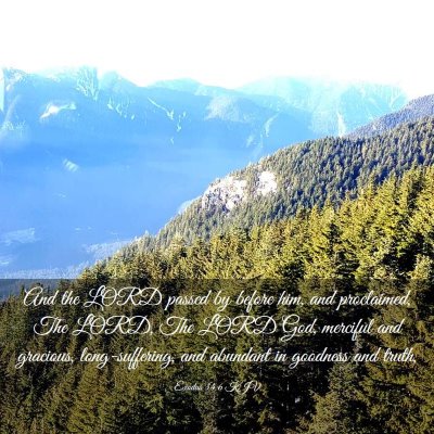 Picture 03 - Exodus 34:6 KJV - And the LORD passed by before him, and - Bible Verse Picture