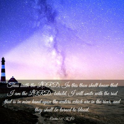 Picture 03 - Exodus 7:17 KJV - Thus saith the LORD, In this thou shalt know that - Bible Verse Picture