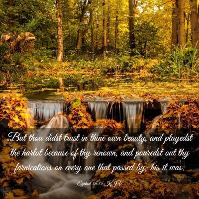 Picture 03 - Ezekiel 16:15 KJV - But thou didst trust in thine own beauty, and - Bible Verse Picture