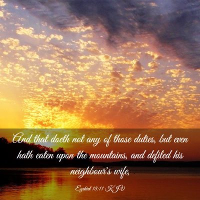Picture 03 - Ezekiel 18:11 KJV - And that doeth not any of those duties, but even - Bible Verse Picture