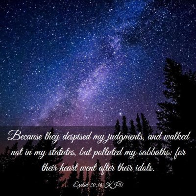 Picture 03 - Ezekiel 20:16 KJV - Because they despised my judgments, and walked - Bible Verse Picture