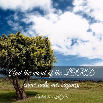 Picture 03 - Ezekiel 21:1 KJV - And the word of the LORD came unto me, - Bible Verse Picture