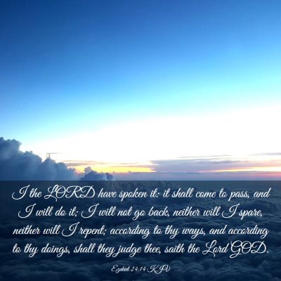 Picture 03 - Ezekiel 24:14 KJV - I the LORD have spoken it: it shall come to pass, - Bible Verse Picture