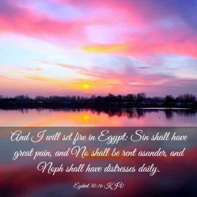 Picture 03 - Ezekiel 30:16 KJV - And I will set fire in Egypt: Sin shall have - Bible Verse Picture