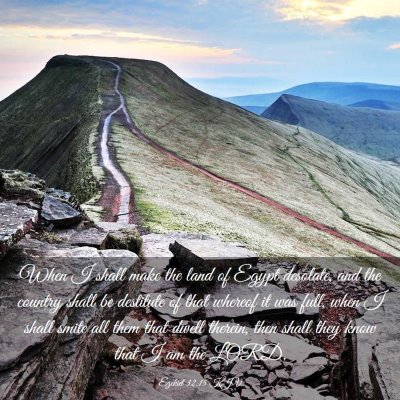 Picture 03 - Ezekiel 32:15 KJV - When I shall make the land of Egypt desolate, and - Bible Verse Picture