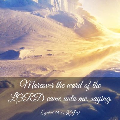 Picture 03 - Ezekiel 35:1 KJV - Moreover the word of the LORD came unto me, - Bible Verse Picture