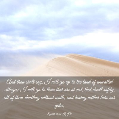 Picture 03 - Ezekiel 38:11 KJV - And thou shalt say, I will go up to the land of - Bible Verse Picture