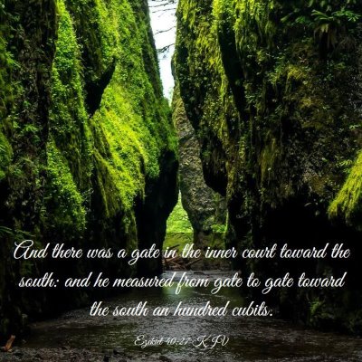 Picture 03 - Ezekiel 40:27 KJV - And there was a gate in the inner court toward - Bible Verse Picture