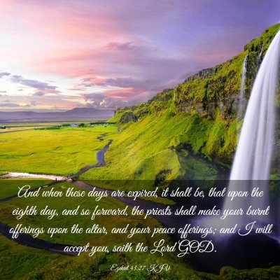 Picture 03 - Ezekiel 43:27 KJV - And when these days are expired, it shall be, - Bible Verse Picture