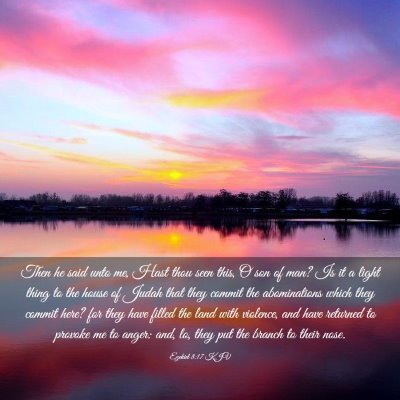 Picture 03 - Ezekiel 8:17 KJV - Then he said unto me, Hast thou seen this, O son - Bible Verse Picture