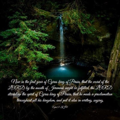 Picture 03 - Ezra 1:1 KJV - Now in the first year of Cyrus king of Persia, - Bible Verse Picture
