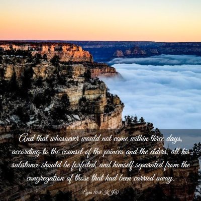 Picture 03 - Ezra 10:8 KJV - And that whosoever would not come within three - Bible Verse Picture