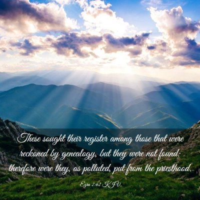 Picture 03 - Ezra 2:62 KJV - These sought their register among those that were - Bible Verse Picture